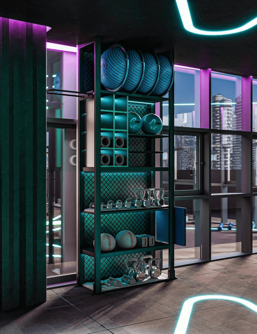 Modern server room lighting